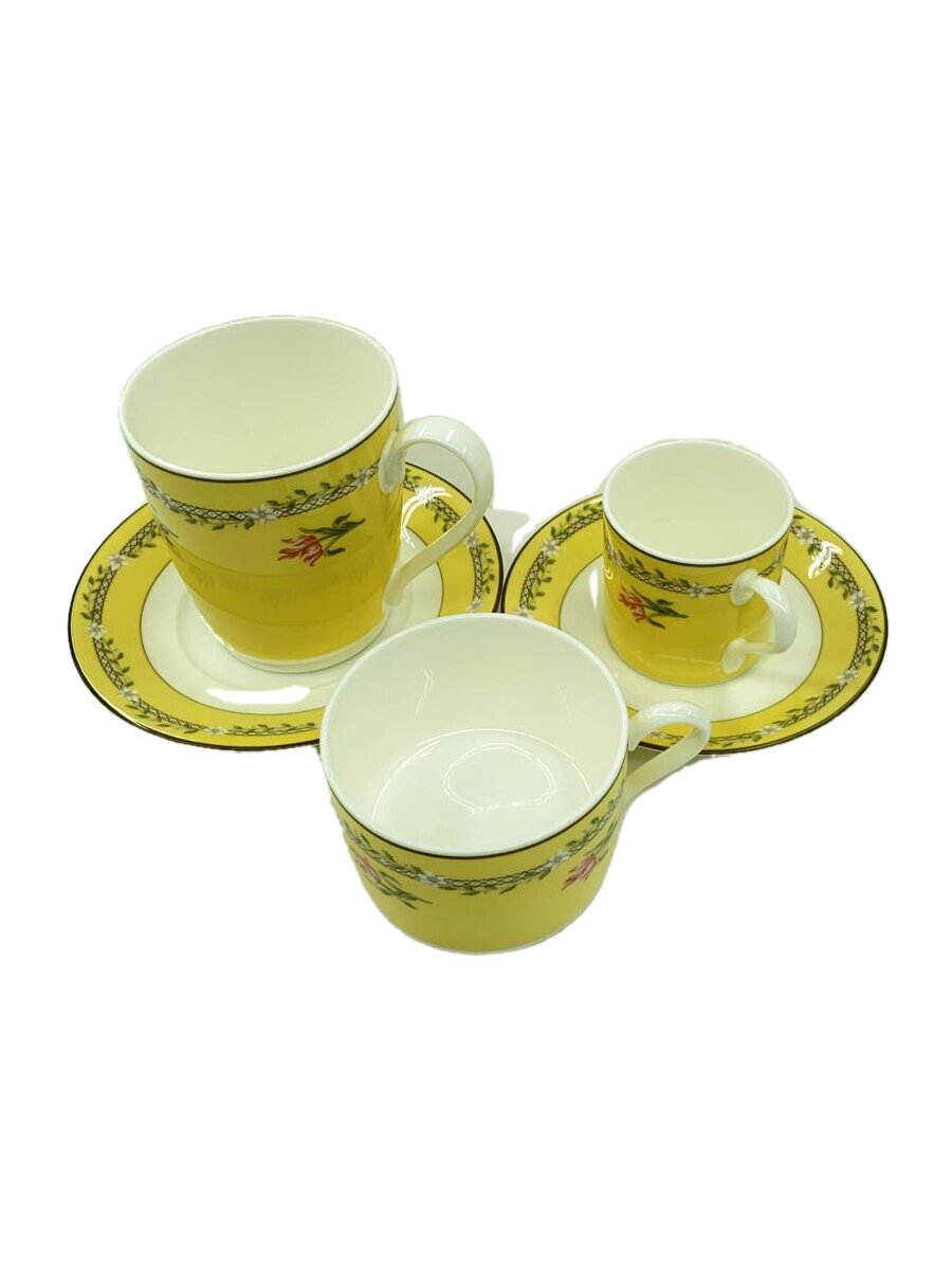 【中古】TIFFANY&Co.◆カップ&ソーサー/5点セット/YLW【キッチン用品】