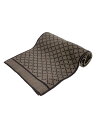 【中古】GUCCI◆マフラー/ウール/BRW/総柄/メンズ/347965【服飾雑貨他】