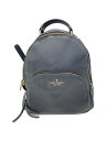 【中古】kate spade new york◆リュック/レザー/BLK/無地【バッグ】