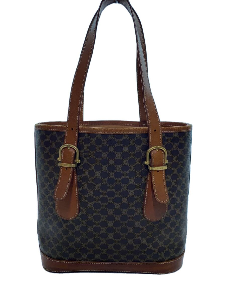 CELINE - 【中古】CELINE◆ハンドバッグ/レザー/BRW/dm99/1【バッグ】