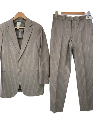 【中古】ARMANI COLLEZIONI◆セットアップ/48/--/GRY/ストライプ【メンズウェア】 【中古】ARMANI COLLEZIONI◆セットアップ/48/--/GRY/ストライプ【メンズウェア】