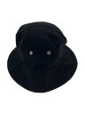【中古】LOUIS VUITTON◆バケットハット/コットン/BLK/ブラック/メンズ/M76209【服飾雑貨他】