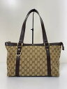 【中古】GUCCI◆トートバッグ_GGキャンバス/キャンバス/BRW/総柄【バッグ】