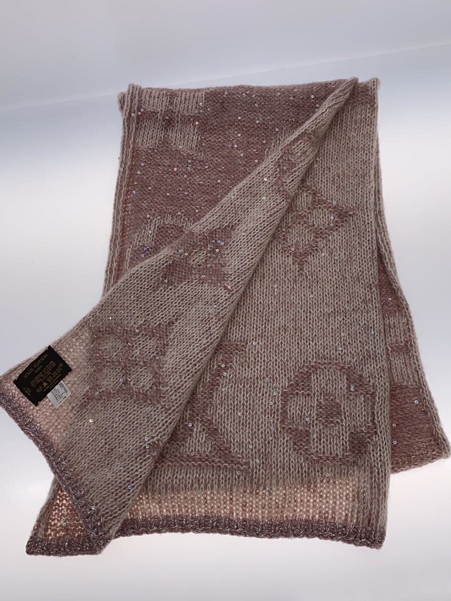 【中古】LOUIS VUITTON◆マフラー/モヘア/PNK/総柄/レディース/401910//【服飾雑貨他】 3