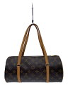 【中古】LOUIS VUITTON◆2)パピヨン30_モノグラム・キャンバス_BRW/PVC/BRW/※角スレ有/汚れ有【バッグ】