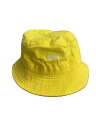 【中古】STUSSY◆バケットハット/L/コットン/YLW/レディース【服飾雑貨他】