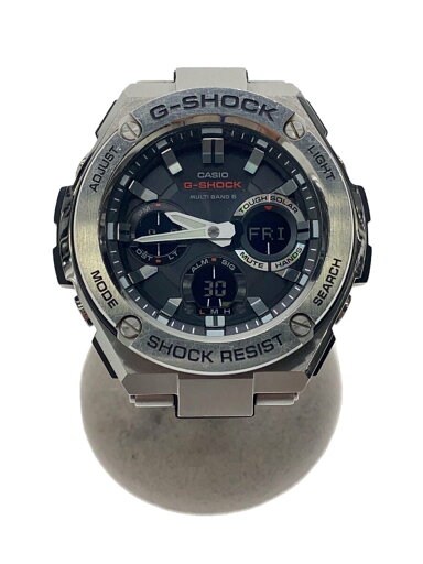 【中古】CASIO◆ソーラー腕時計・G-SHOCK/デジアナ/シルバー/ベルト傷有/GST-W110D-1AJF/2015//【服飾雑貨他】 【中古】CASIO◆ソーラー腕時計・G-SHOCK/デジアナ/シルバー/ベルト傷有/GST-W110D-1AJF/2015//【服飾雑貨他】