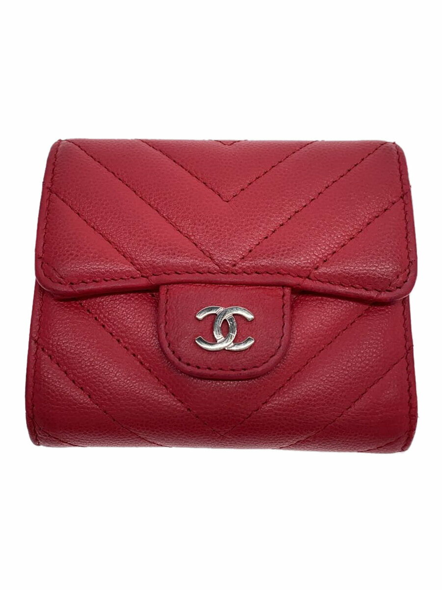 【中古】CHANEL◆3つ折り財布/--/PNK/レディース/AP0310【服飾雑貨他】