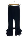 【中古】furfur◆フリルパンツ/one/ポリエステル/BLK/RWCP241010【レディースウェア】