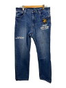 【中古】AVIREX◆CUSTOM REGULER JEANS WEST POINT/ボトム/XL/デニム/IDG/783-3211024【メンズウェア】