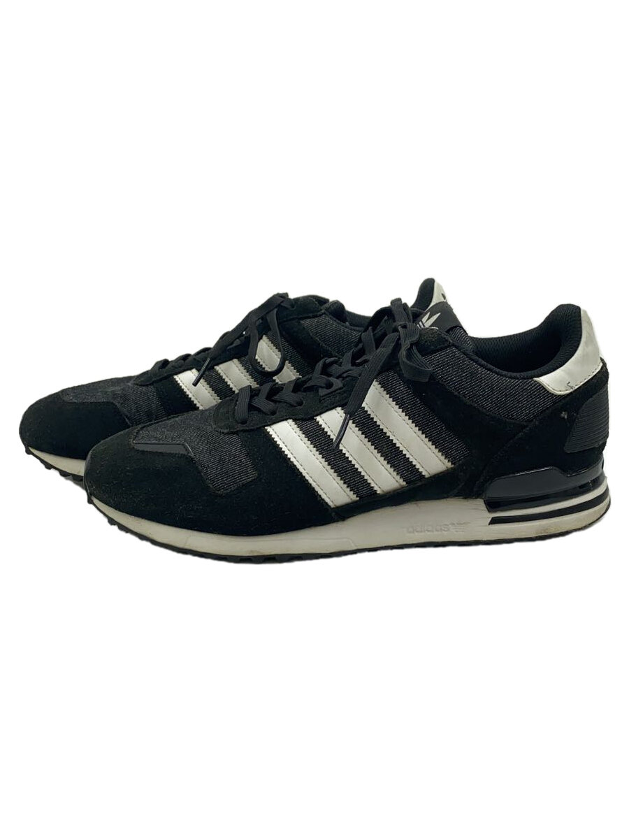 【中古】adidas◆オリジナルス/ZX700/ゼットエックス700/BY9185/27.5cm/BLK/キャンバス【シューズ】