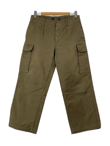 【中古】MILITARY◆カーゴパンツ/モールスキン/ジャーマンクロス/2/コットン/KHK【メンズウェア】 【中古】MILITARY◆カーゴパンツ/モールスキン/ジャーマンクロス/2/コットン/KHK【メンズウェア】
