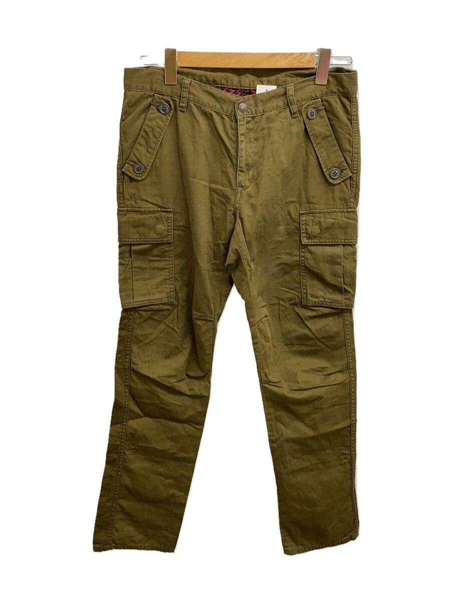 【中古】HYSTERIC GLAMOUR◆ボトム/M/コットン/KHK/無地/0101AP02【メンズウェア】