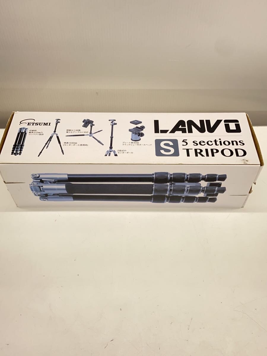 【中古】ETSUMI◆デジタルカメラアクセサリー/E-2134/LANVO/S 5sec TRIPOD/トラベル5段三脚/【カメラ】