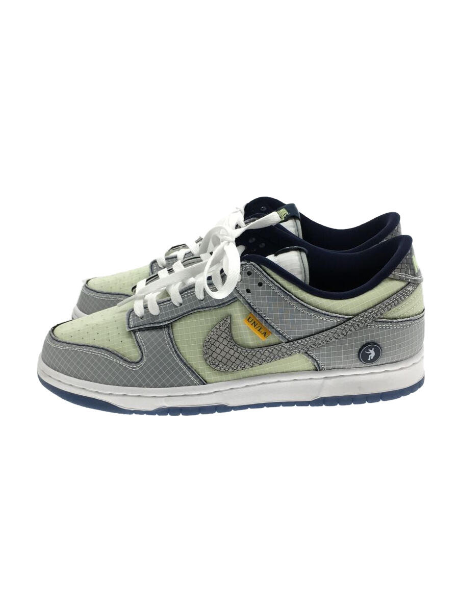 【中古】NIKE◆UNION×DUNK LOW PASSPORT PACK PISTACHIO/DJ9649-401/28cm/GRY【シューズ】