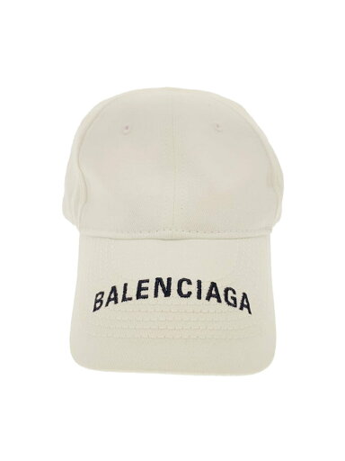 【中古】BALENCIAGA◆LOGO VISER/キャップ/L/コットン/WHT/メンズ【服飾雑貨他】 【中古】BALENCIAGA◆LOGO VISER/キャップ/L/コットン/WHT/メンズ【服飾雑貨他】