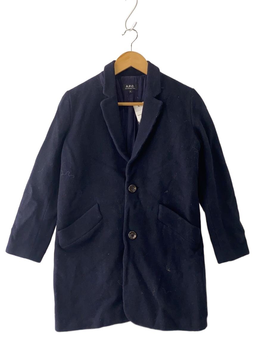 A.P.C. ダークブルー チェスターコート M 楽天市場】a.p.c チェスターコートの通販