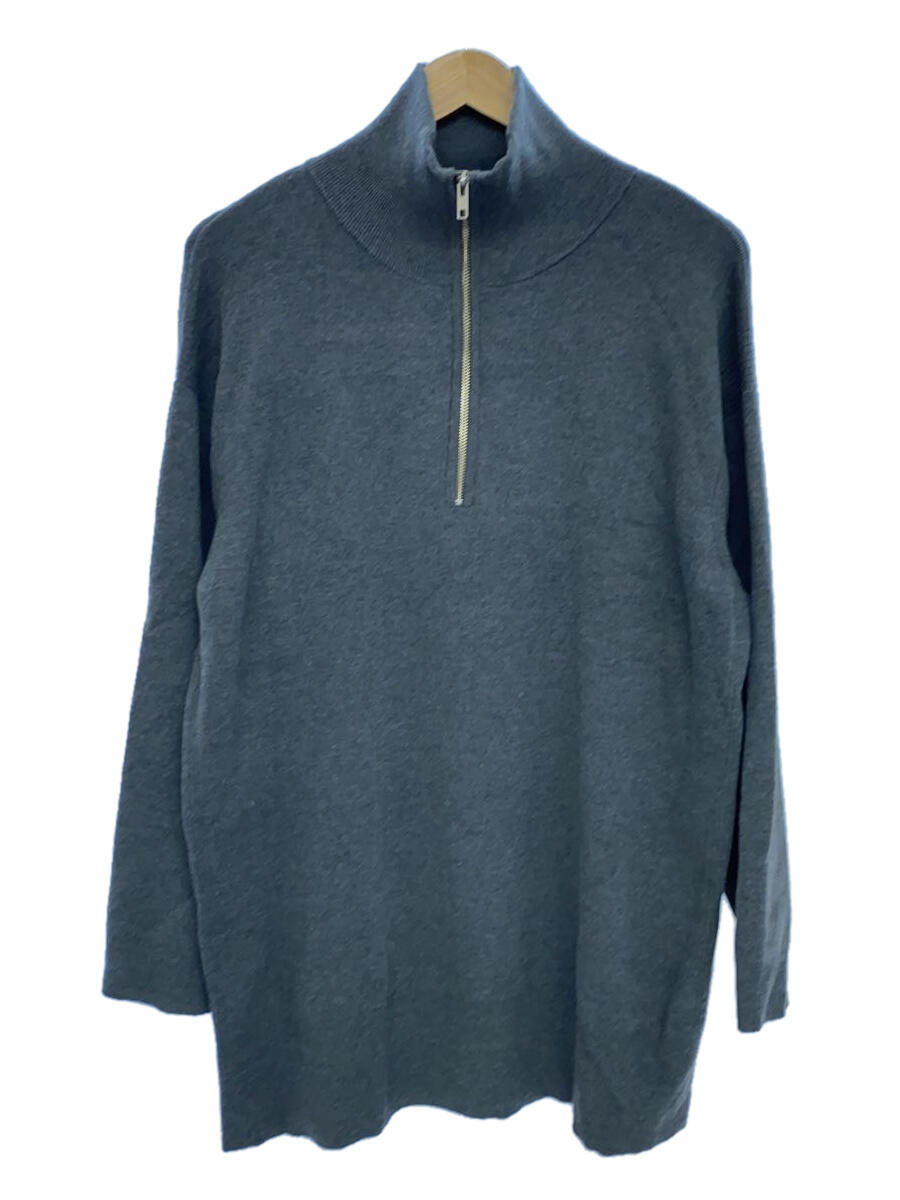 【中古】SLY◆HALF ZIP H／N LOOSELY 長袖ワンピース/FREE/アクリル/GRY/無地/030HSY73【レディースウェア】