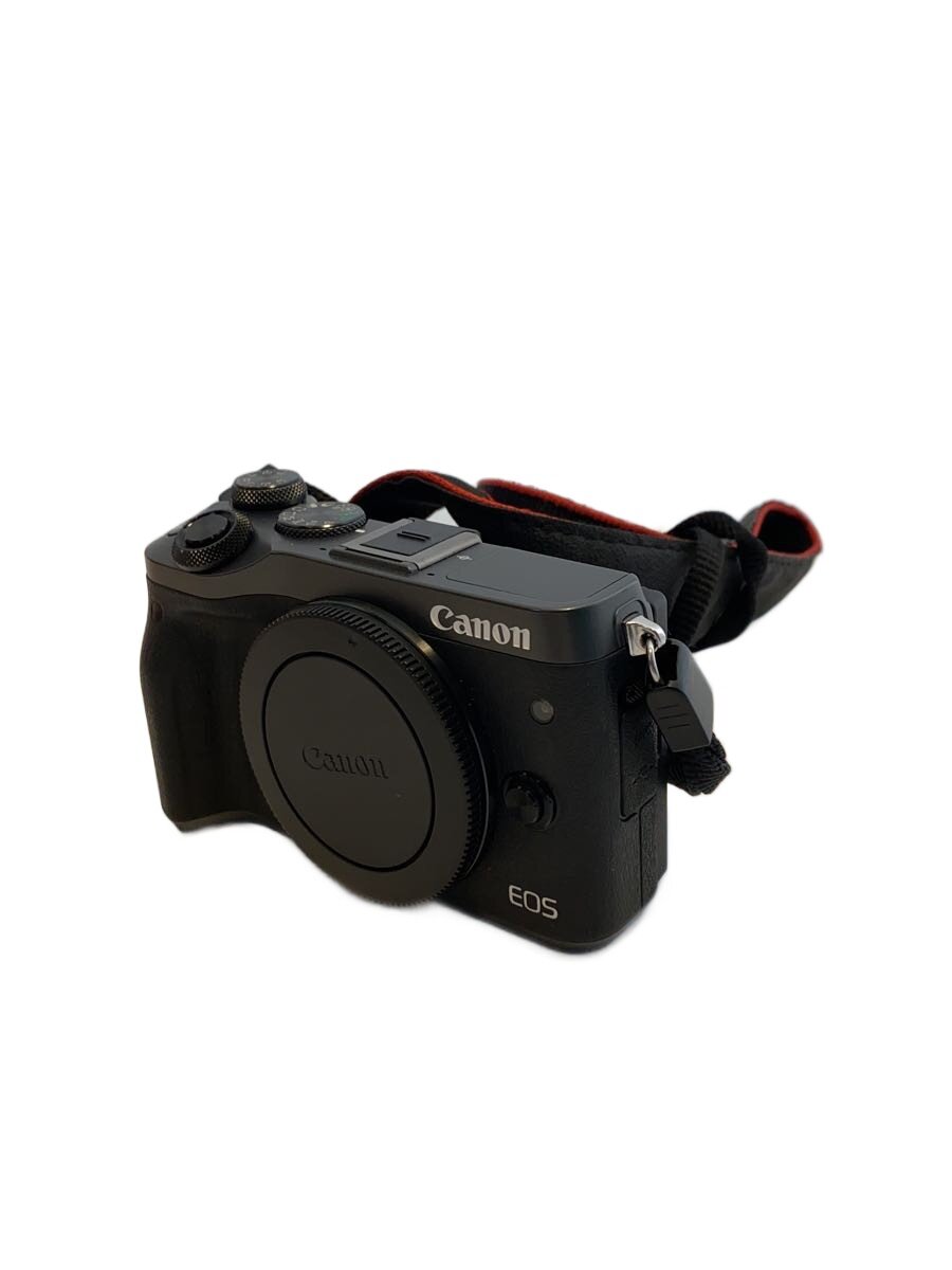 【中古】CANON◆EOS M6 ダブルズームキット ブラック/一眼レフデジタルカメラ【カメラ】