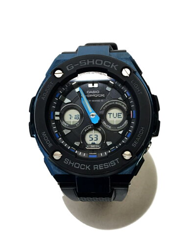【中古】CASIO◆ソーラー腕時計/デジタル/ラバー/ブラック/ブラック/GST-W300G【服飾雑貨他】 【中古】CASIO◆ソーラー腕時計/デジタル/ラバー/ブラック/ブラック/GST-W300G【服飾雑貨他】