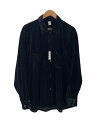 【中古】IENA LA BOUCLE◆長袖シャツ/3/ベロア/BLK/23-050-300-6020-3-0【メンズウェア】