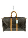 【中古】LOUIS VUITTON◆キーポル45_モノグラム・キャンバス_BRW/PVC/BRW/青サビ/ボストンバッグ/ブラウン【バッグ】(4)