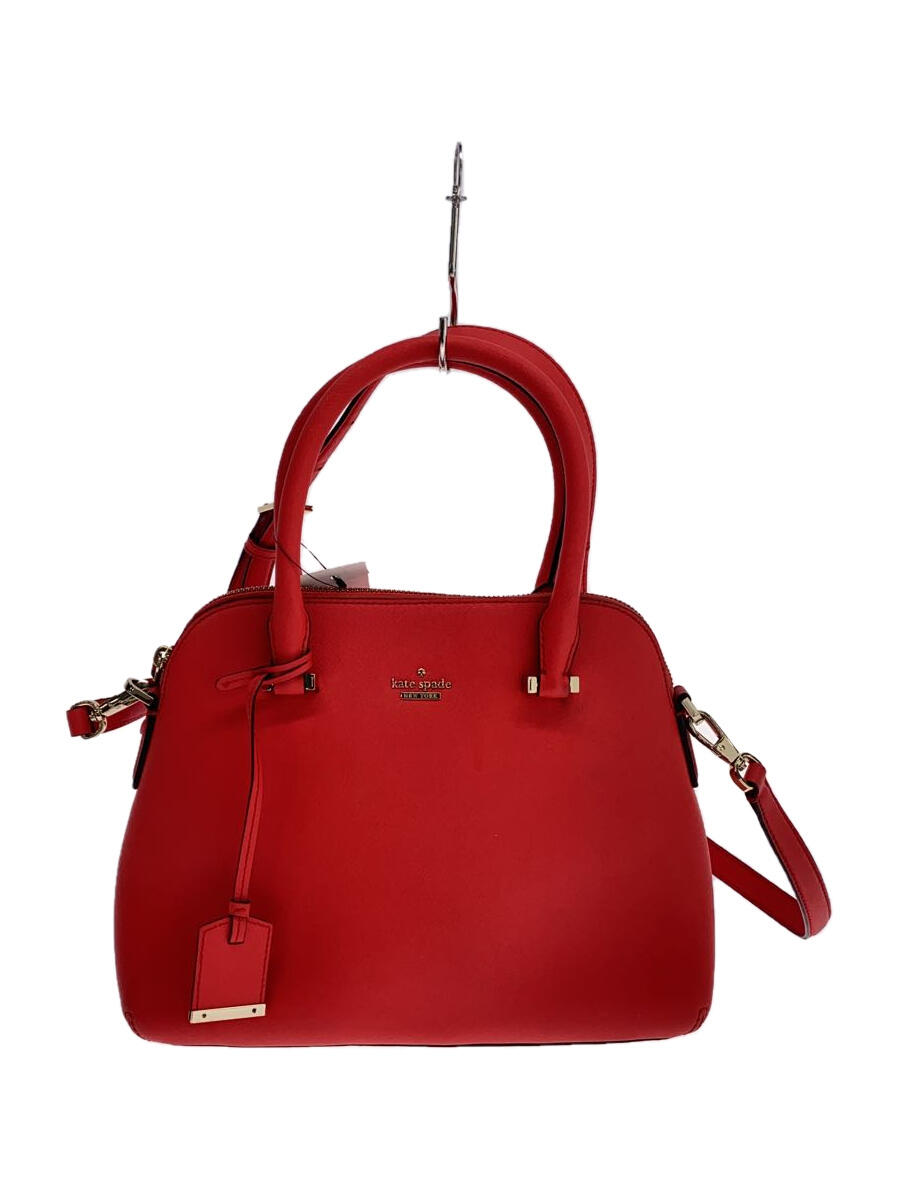 【中古】kate spade new york◆ショルダーバッグ/PVC/RED【バッグ】