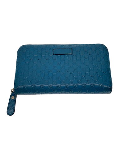 【中古】GUCCI◆長サイフ_マイクログッチシマ/レザー/BLU/総柄/レディース【服飾雑貨他】 【中古】GUCCI◆長サイフ_マイクログッチシマ/レザー/BLU/総柄/レディース【服飾雑貨他】
