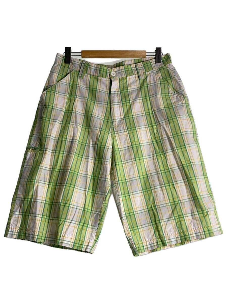 【中古】JINZU/ショートパンツ/--/コットン/GRN/チェック【メンズウェア】