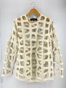 【中古】COMME des GARCONS HOMME PLUS◆24aw/ニット・セーター(厚手)/M/ウール/CRM/pn-n011【メンズウェア】