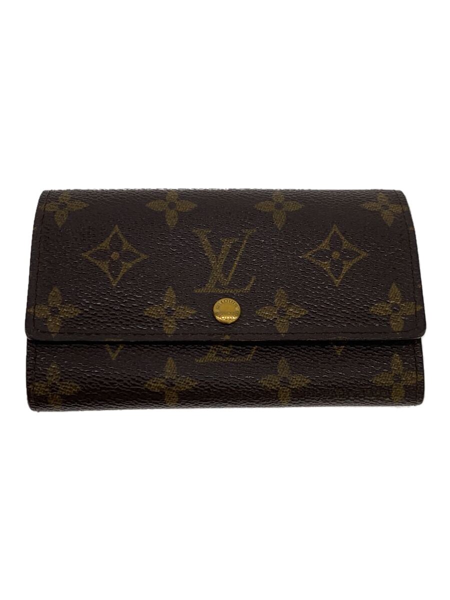 乐天商城 - 【中古】LOUIS VUITTON◆ポルト・モネ・ジップ_モノグラム・キャンバス_BRW/PVC/BRW/レディース【服飾雑貨他】