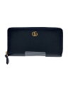 【中古】GUCCI◆マーモント/456117/長財布/レザー/BLK/レディース//【服飾雑貨他】