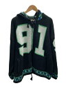 【中古】X-LARGE◆ジップアップフーデッドニット/L/アクリル/BLK/101241021014【メンズウェア】(4)