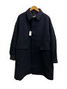 【中古】THE NORTH FACE◆COMPILATION WOOL OVER COAT_コンピレーションウールオーバーコート/M/ウール/NVY/無【メンズウェア】