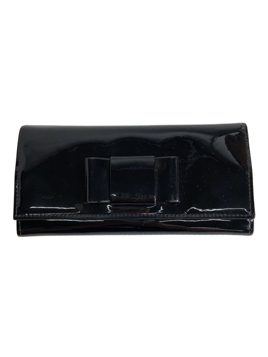 【中古】MIU MIU◆長財布/エナメル/ブラック/レディース/5M1109【服飾雑貨他】