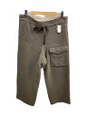 【中古】SUS-SOUS◆Trousers MK-1/ボトム/カシミア混/リネン/グレー/無地/06-SS01203//【メンズウェア】