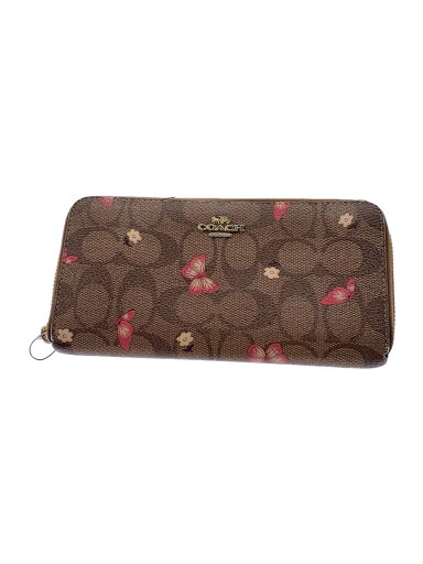 【中古】COACH◆長財布/PVC/BRW/総柄/レディース//【服飾雑貨他】 【中古】COACH◆長財布/PVC/BRW/総柄/レディース//【服飾雑貨他】