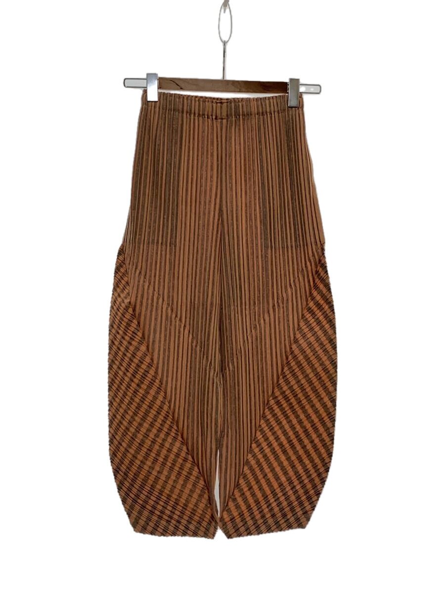 【中古】PLEATS PLEASE ISSEY MIYAKE◆ボトム/1/ポリエステル/総柄/PP81-JF686/2018/プリーツ//【レディースウェア】