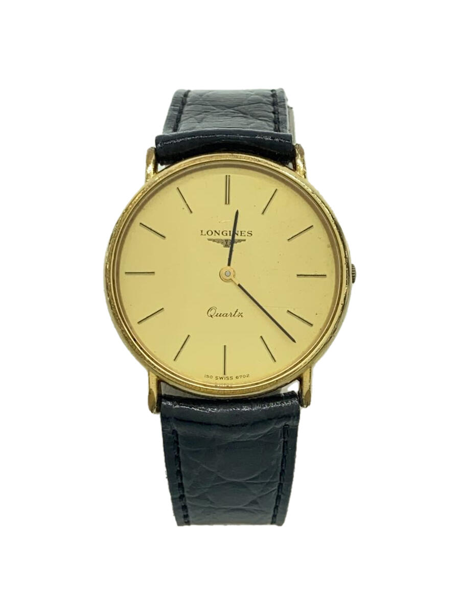 【中古】LONGINES◆クォーツ腕時計/社