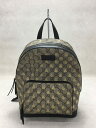 【中古】GUCCI◆スプリーム/ビーリュック/PVC/BEG/総柄/427042 213048【バッグ】