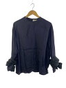 【中古】AKIRA NAKA◆長袖ブラウス/1/レーヨン/NVY/AW2147-NVBK【レディースウェア】