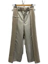 【中古】UNITED ARROWS◆ボトム/2/ポリエステル/BEG/143540013/バイカラーコンビパンツ【レディースウェア】