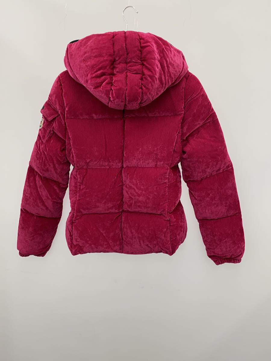 【中古】MONCLER◆ダウンジャケット/1/コーデュロイ/PNK/無地/F20931A58600//【レディースウェア】