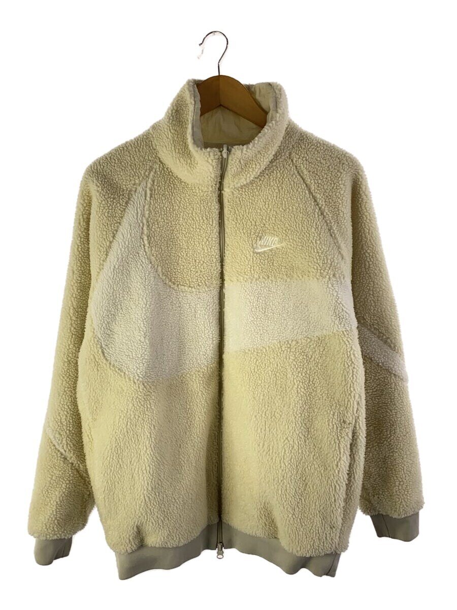 【中古】NIKE◆フリースジャケット/M/ポリエステル/WHT/BQ6546-070【メンズウェア】