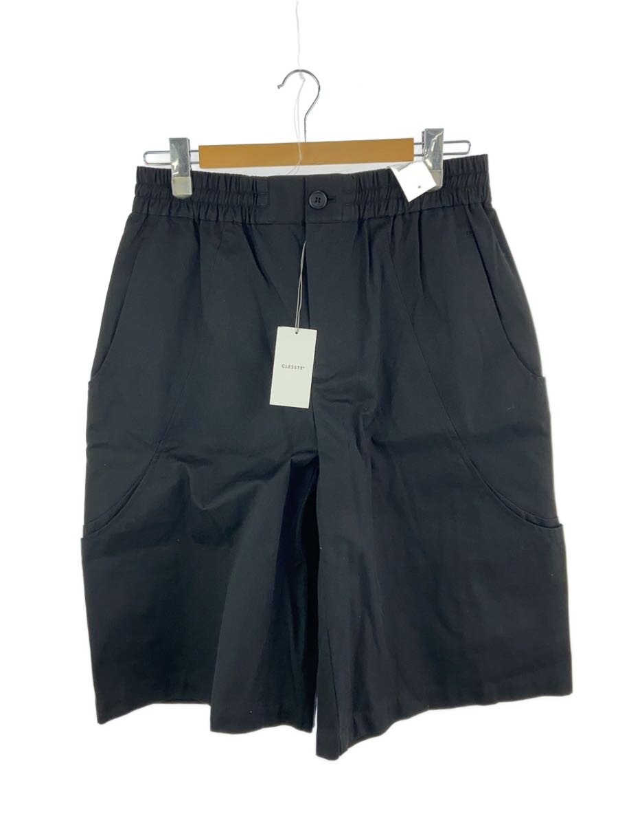 【中古】CLESSTE◆FUTURE HALF PANTS/ショートパンツ/2/コットン/ブラック/無地/CLS-PT-2411【メンズウェア】