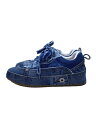 【中古】LOEWE◆デコンストラクテッド/ローカットスニーカー/40/BLU/デニム【シューズ】