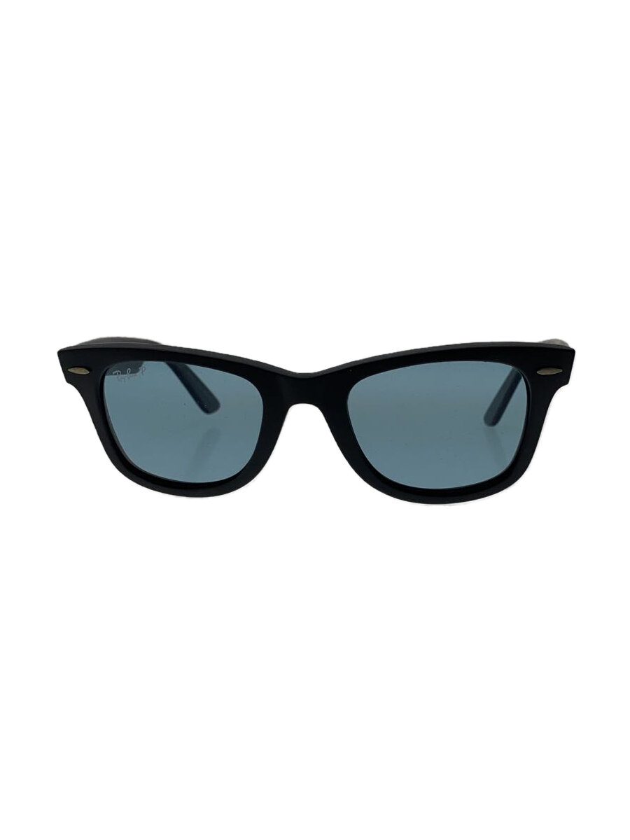 【中古】Ray-Ban◆サングラス/ウェリントン/プラスチック/BLK/BLU/メンズ/RB2140【服飾雑貨他】