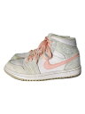 【中古】NIKE◆AIR JORDAN 1 MID SE_エアジョーダン 1 ミッド SE/23.5cm/GRY【シューズ】