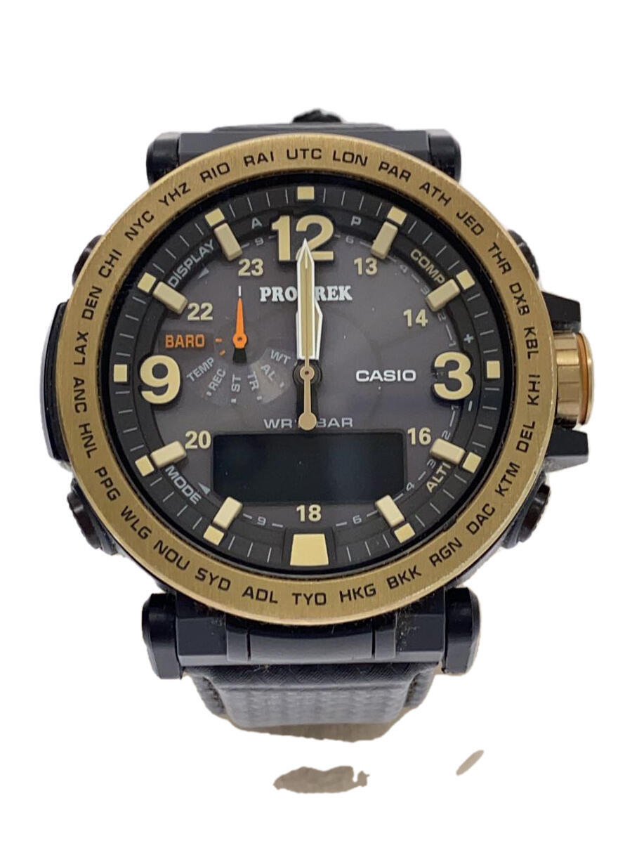 šCASIO顼ӻסPROTREK/ǥ/--/GRY/BLK¾