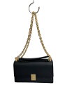 【中古】kate spade new york◆デコ ミニ フラップ チェーン クロスボディバック/レザー/BLK/無地/KJ656 XHI【バッグ】